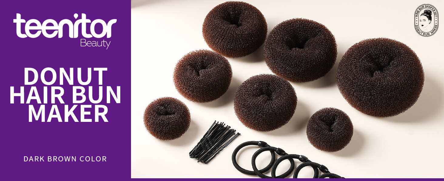 Donut hair bun maker