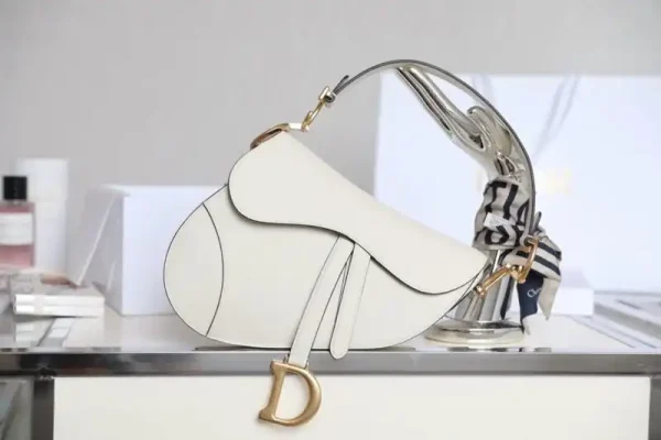 Dior Saddle White Wool