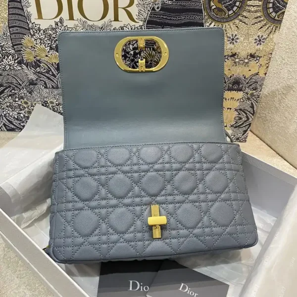 Dior Caro Bag Blue - Image 3