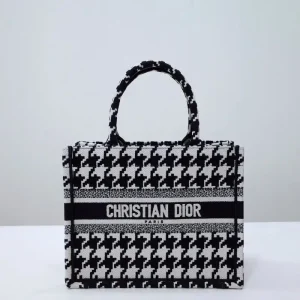 Dior Tote Book Houndstooth