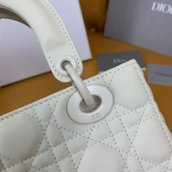 Lady Dior Matte White ABC - Image 3