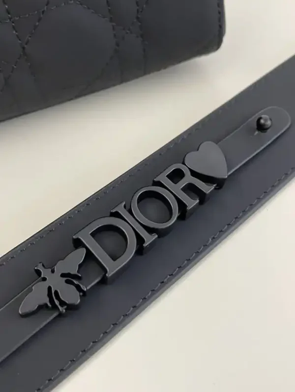 Lady Dior Matte Black ABC - Image 2