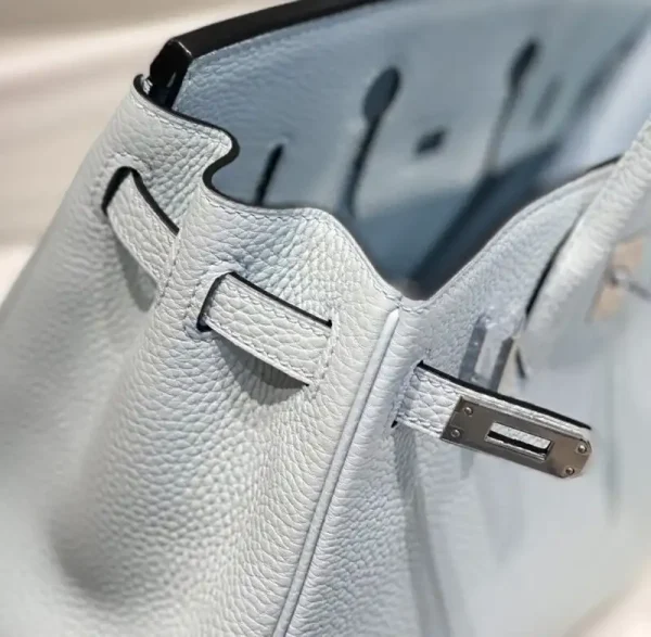 Hermes Birkin Grail Blue - Image 9