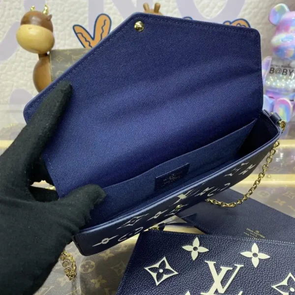 Louis Vuitton Félicie Pochette Blue White - Image 5