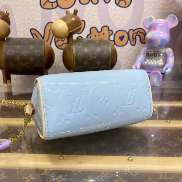 Louis Vuitton Speedy Nano Blue Patent - Image 3