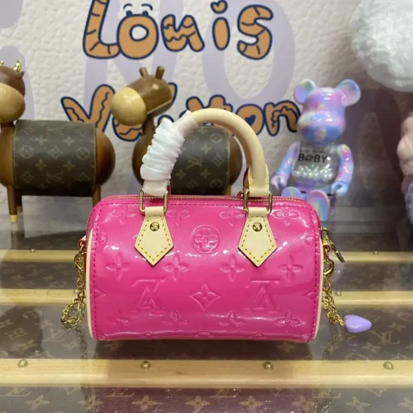 Louis Vuitton Speedy Nano Pink Patent - Image 8