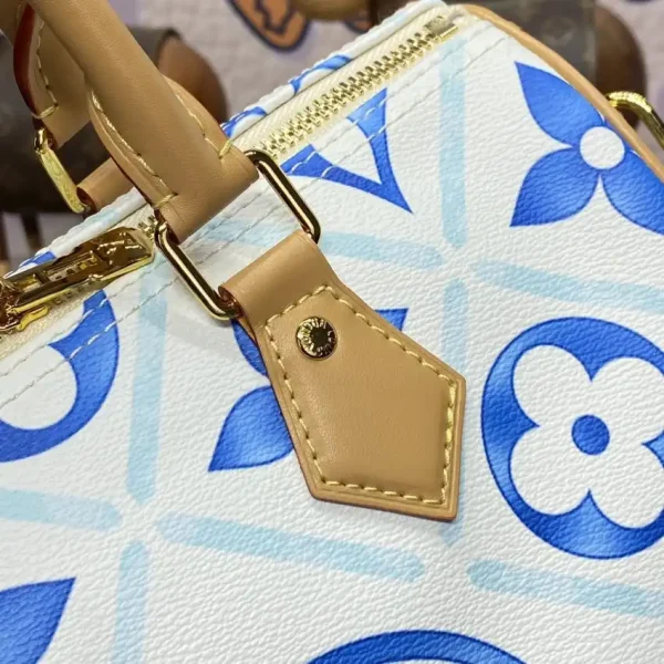 Louis Vuitton Speedy Bandouliere 25 Blue-White - Image 8