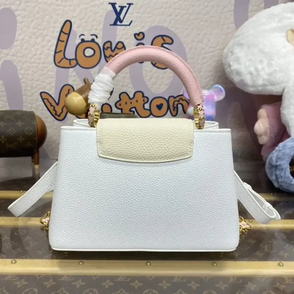 Loius Vuitton Capucines White Pink - Image 5