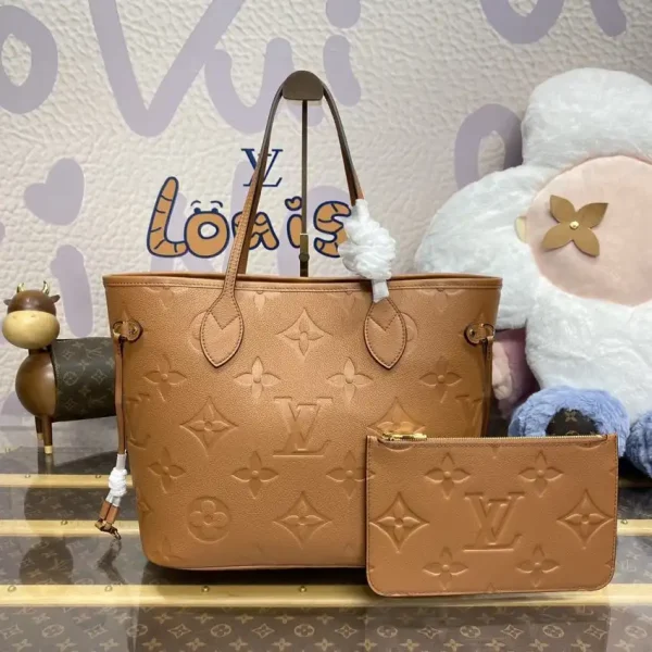 Louis Vuitton Neverfull MM Full Brown - Image 4
