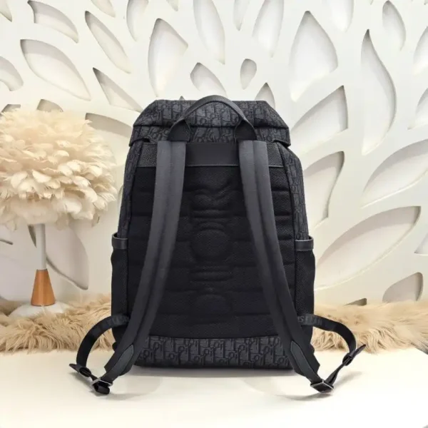 Dior 8 Backpack with Flap Black - Image 6
