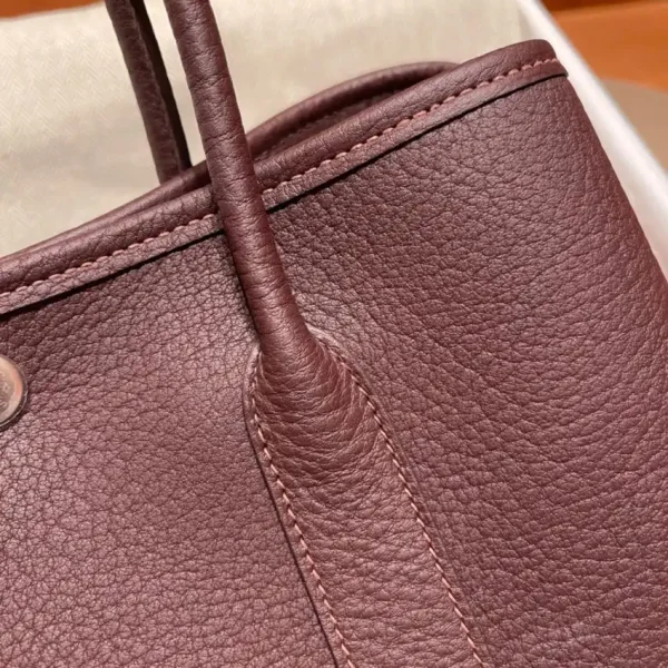 Hermes Garden Party 30cm Saddle Red - Image 3