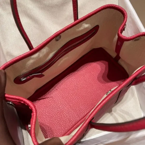 Hermes Garden Party 30cm Rouge Casaque - Image 5