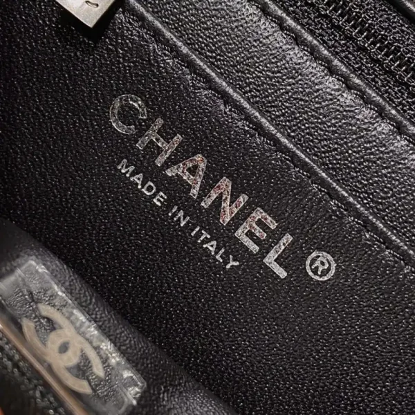 CHANEL 2.55 Mini Bag Black Silver - Image 2