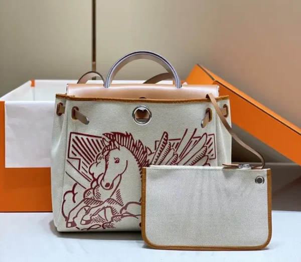 Hermes Herbag 31cm Brown Horse - Image 5