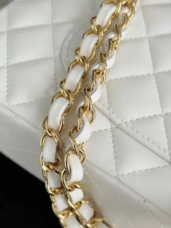 CHANEL Classic Flap 25cm White - Image 6