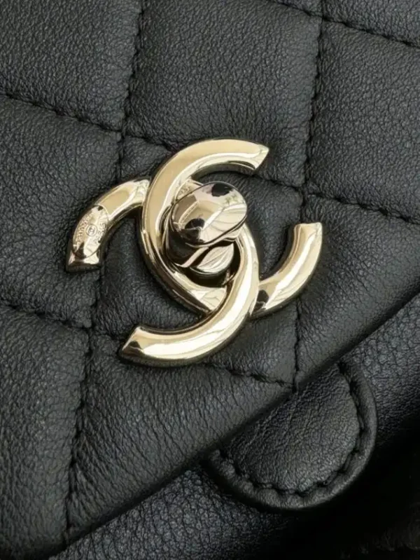CHANEL 23C Backpack Small Black - Image 6