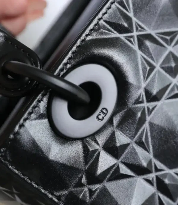 Lady Dior Ultramatte Black  Grid ABC - Image 7