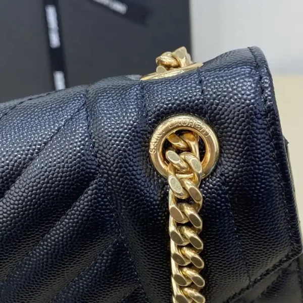 YSL Envelope Crossbody Black - Image 3