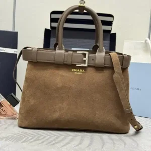 Prada  Suede Buckle