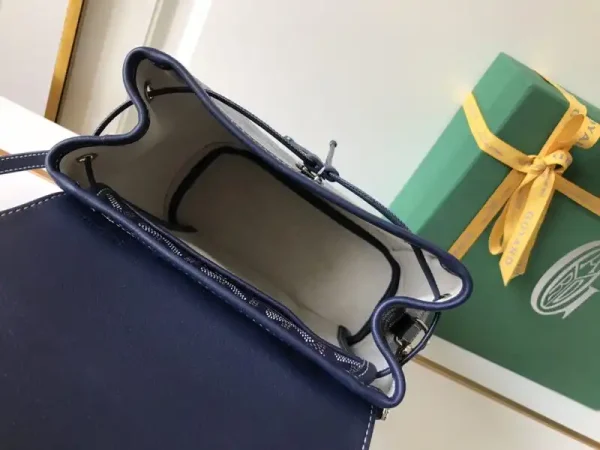 Goyard Alpi Mini Backpack Dark Blue - Image 7
