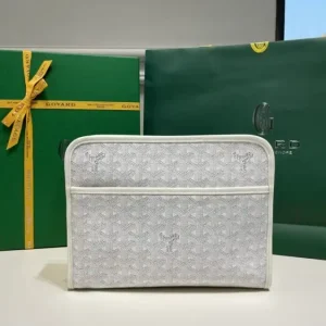 Goyard Jouvence Toiletry Bag White