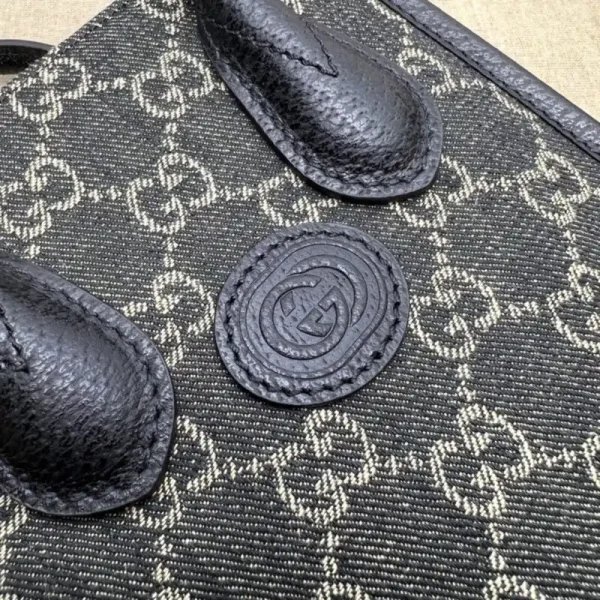 Gucci  Ophidia Mini Tote Bag  Black Denim - Image 9