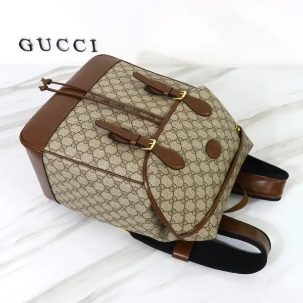 Gucci Interlocking Double G Backpack Beige - Image 7
