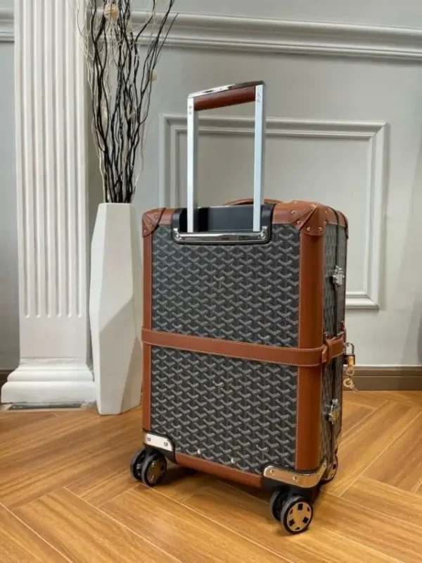 Goyard  Bourget Travel Suitcase Brown