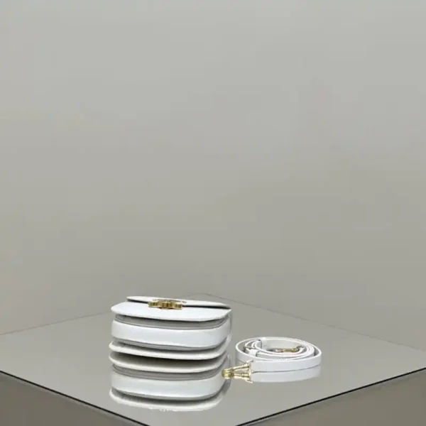 Celine  Mini  Triomphe White - Image 4