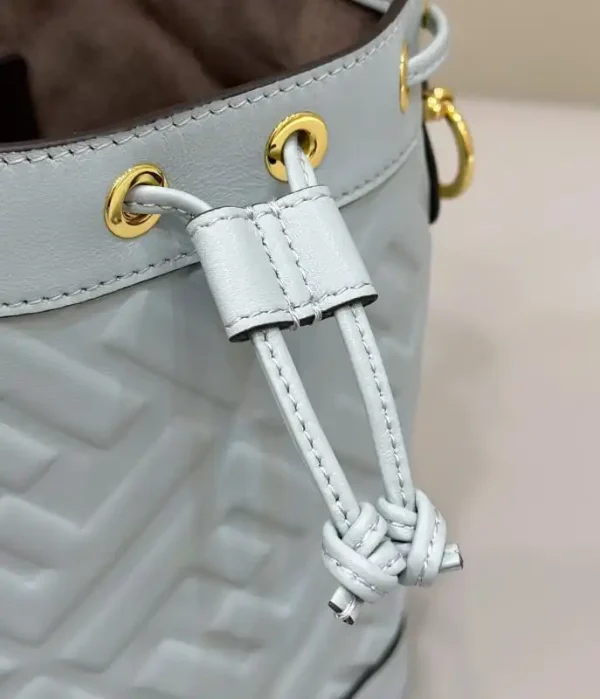 Fendi Tresor Mini Bucket Blue - Image 7