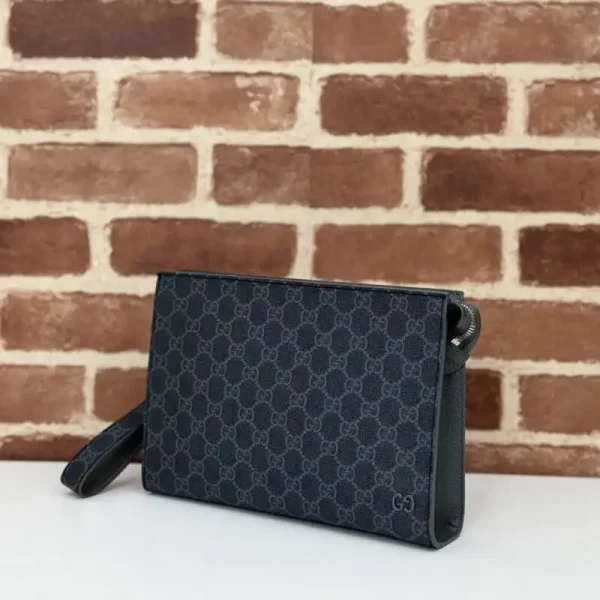 Gucci  GG Canvas Pouch Blue - Image 4