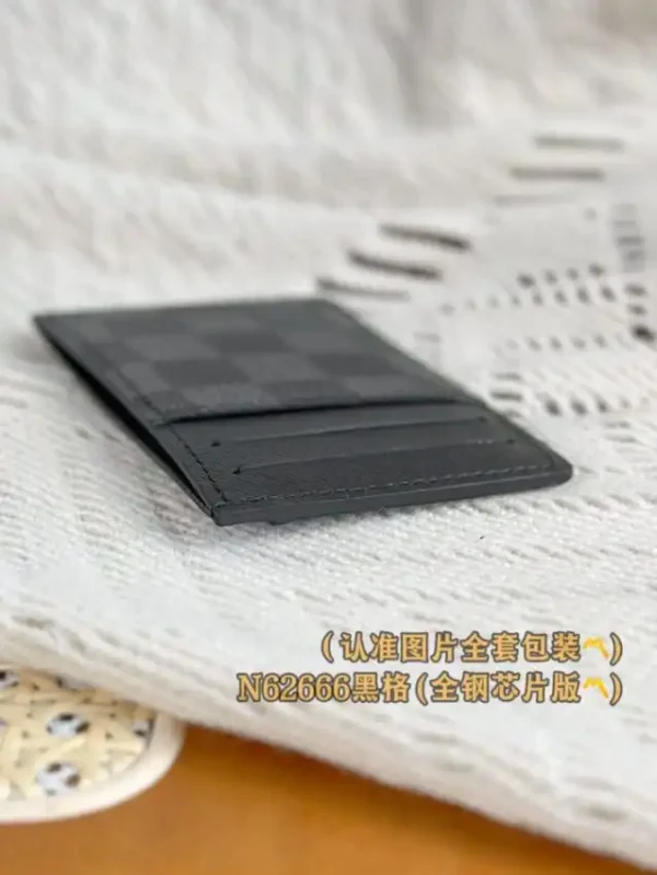 Louis Vuitton Card Holder Black Grid - Image 8