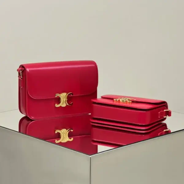 Celine Triomphe Mini Red - Image 3