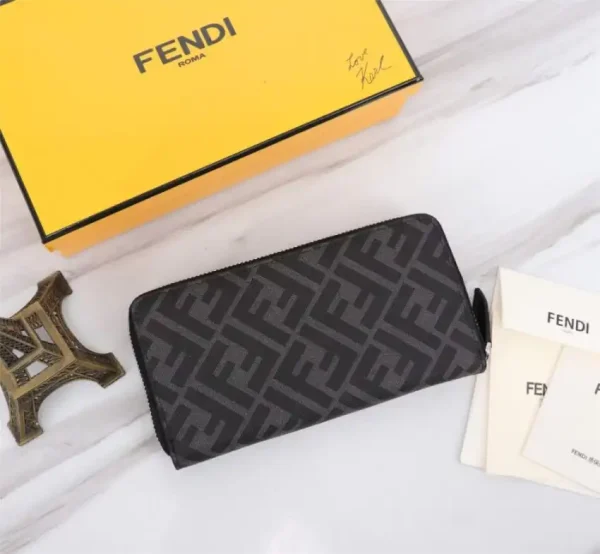 Fendi FF Black Wallet - Image 2