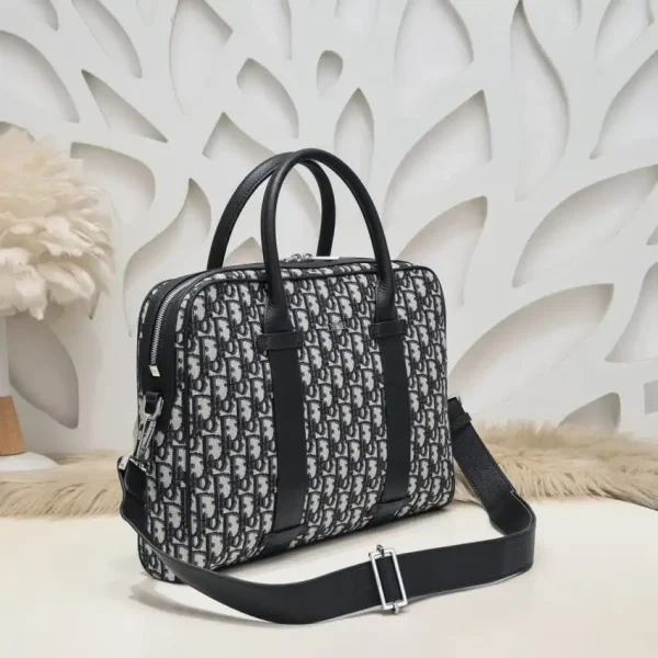 Dior Oblique Briefcase White - Image 4