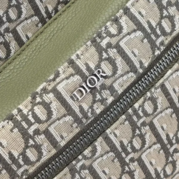 Dior Rider Backpack Khaki Dior Oblique Jacquard - Image 7