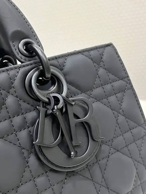 Dior Lady D-Joy  Large Bag  Black Matte - Image 2