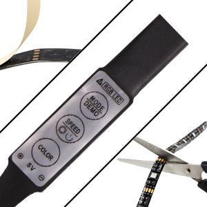 rgb led strip lights battery