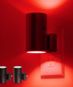 L LOHAS LED Night Light Plug in, Modern Night Lights Plug into Wall, Dusk to Dawn Sensor, Soft White 3000K, 0-100LM Adjustable Brightness, Dimmable Night Lights for Hallway Bedroom Stairway, 2 Pack