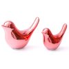 Notakia Small Birds Statues Home Decor Modern Style Birds Decorative Ornaments for Living Room, Bedroom, Office Desktop, Cabinets (Black 2Pcs)