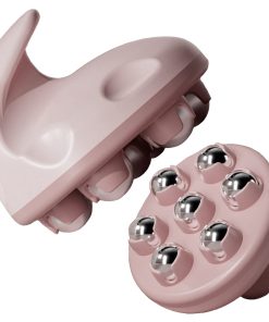 WMM Hand Held Massager, Full Body Massage Tool with Roller Ball Massager Manual 362-degree-roller for Muscle Back Neck Joint Foot Shoulder Leg Pain Relief with Portable Design(1 Pack)