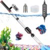 24W Aquarium Vacuum Gravel Cleaner: Electric Fish Tank Cleaner Vacuum with Strong Suction for Automatic Water Change, Algae Cleaner Sand Wash Water Shower and Water Circulation, Timed Off