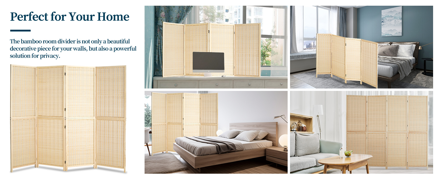 bamboo room divider