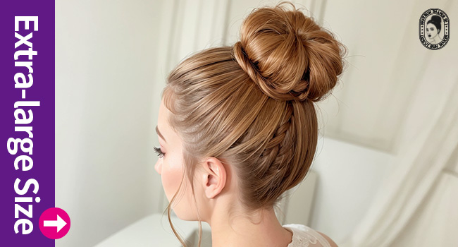 Extra-large size ballet bun