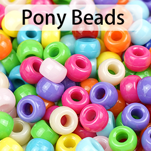 Pony beads for bracelets making kit, friendship bracelet kit, pony beads fall colors