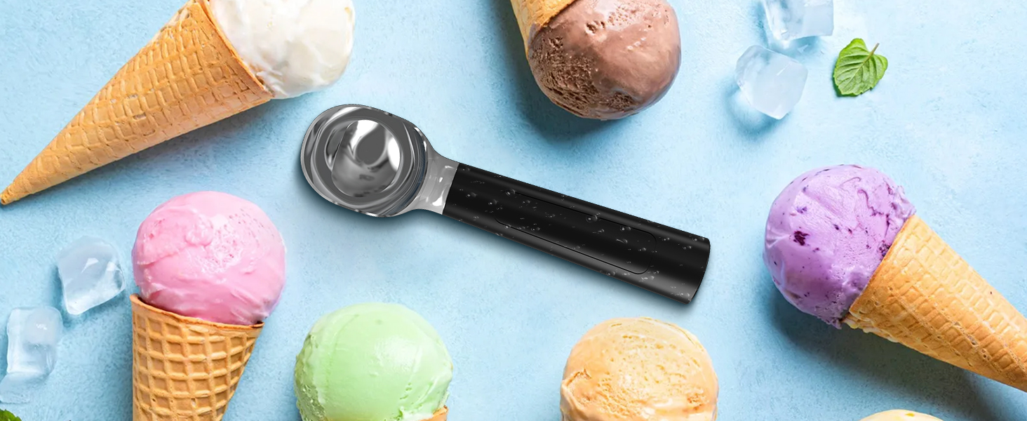 heated scooper ice cream