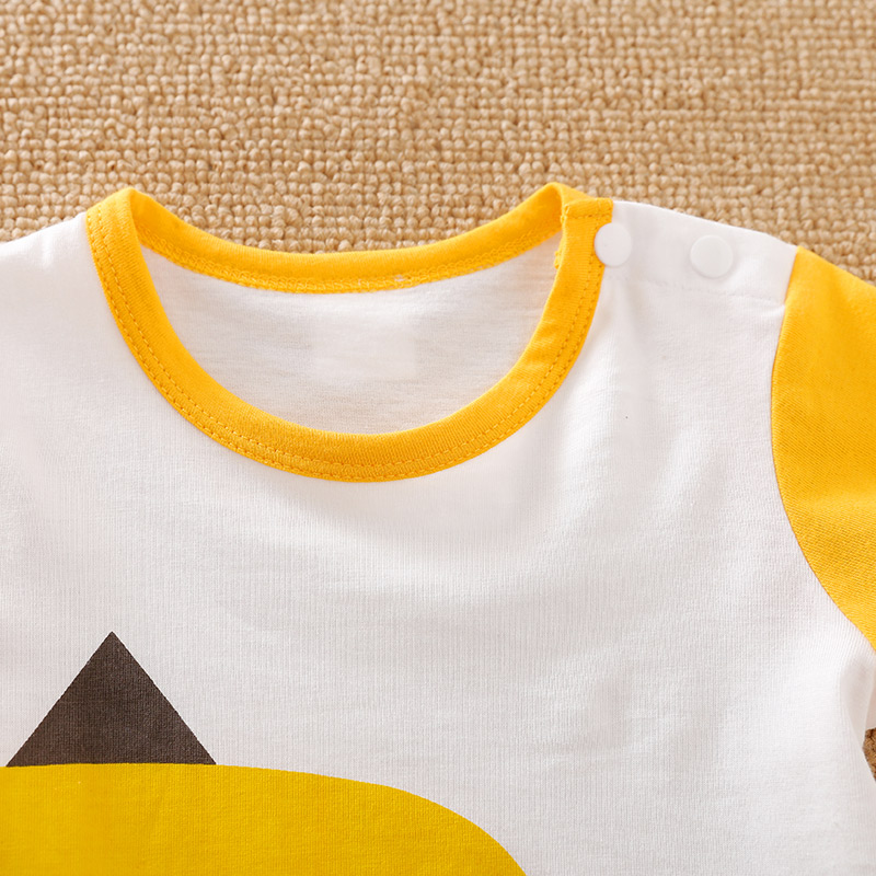 0-18 Baby Jumpsuit Cute Cartoon 3d Dinosaur Printed Cotton Comfortable Casual Soft Round NeckSummer ShortSleeved Newborn Clothes - Image 3