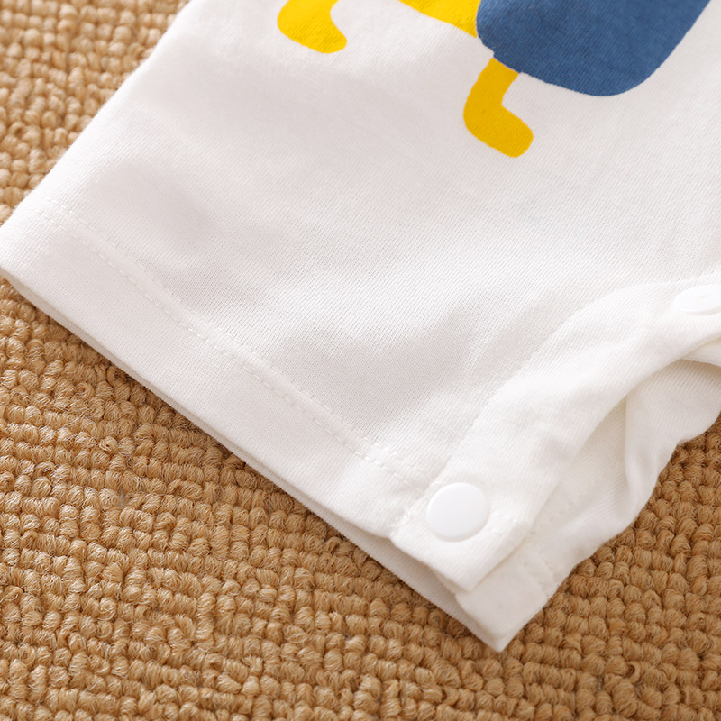 0-18 Baby Jumpsuit Cute Cartoon 3d Dinosaur Printed Cotton Comfortable Casual Soft Round NeckSummer ShortSleeved Newborn Clothes - Image 5