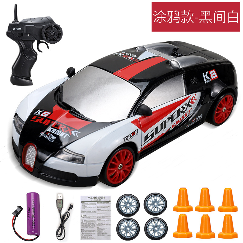2.4G High speed Drift Rc Car 4WD Toy Remote Control AE86 Model GTR Vehicle Car RC Racing Cars Toy for Children Christmas Gifts - Image 16