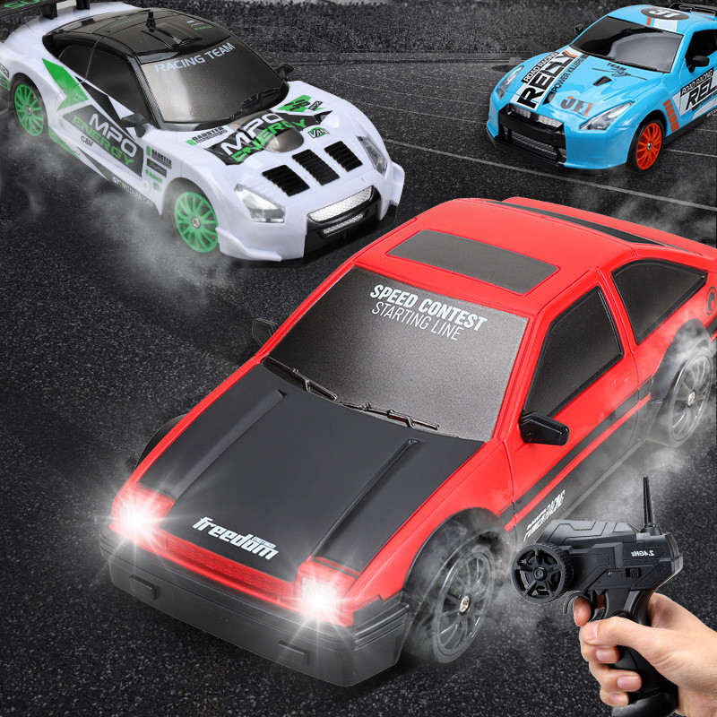 2.4G High speed Drift Rc Car 4WD Toy Remote Control AE86 Model GTR Vehicle Car RC Racing Cars Toy for Children Christmas Gifts - Image 3
